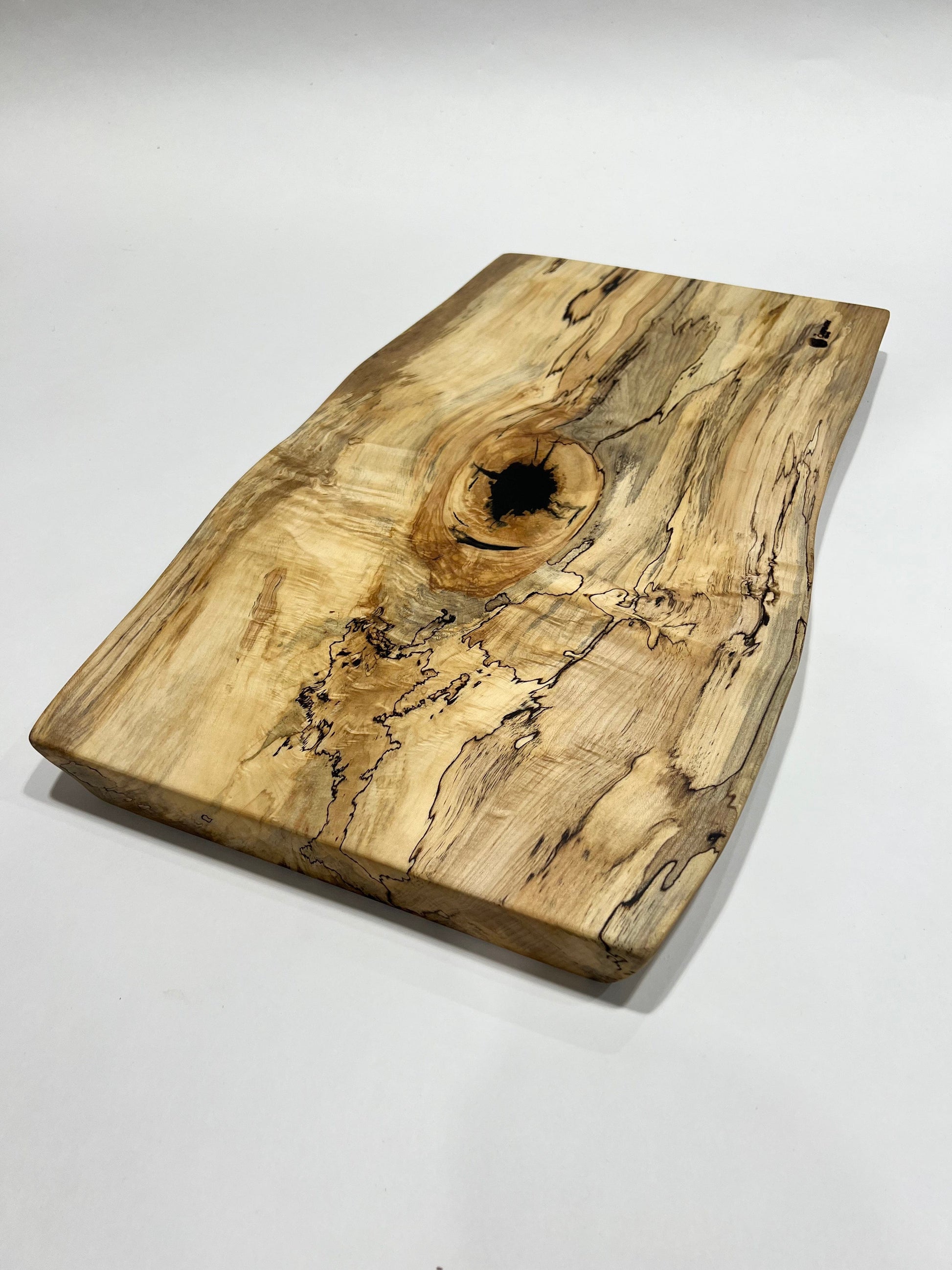 The Carpentry Shop Co. Cutting Boards & Charcuterie Platters Spalted Maple and Black Epoxy Slab Charcuterie board - 003