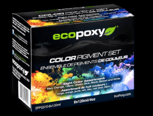 The Carpentry Shop Co. Eight Color Assortment EcoPoxy Color Pigment Set