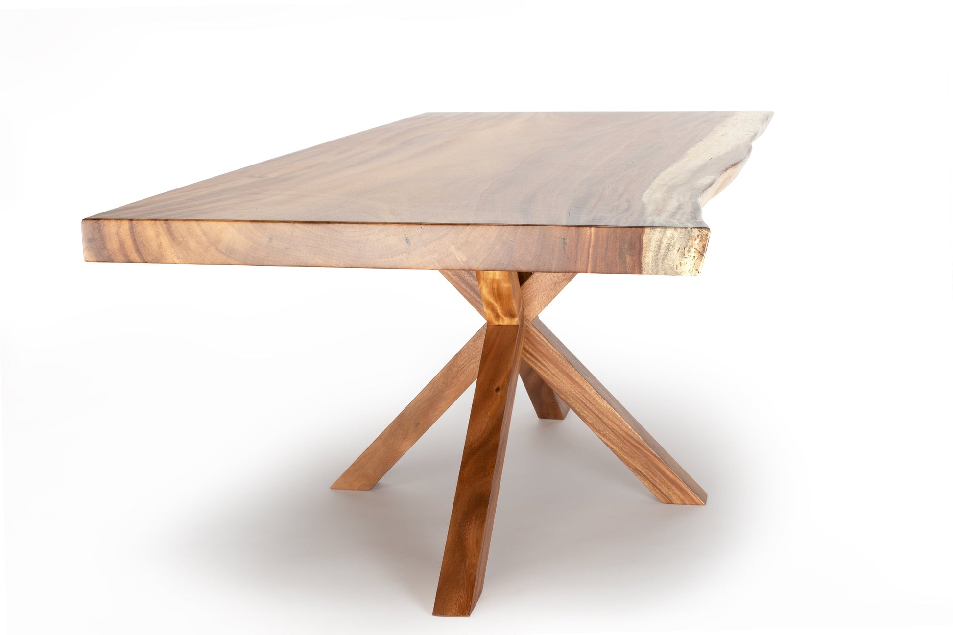 The Carpentry Shop Co., LLC Exotic Wood Dining Table With Pedestal Base Exotic Solid Wood Dining Table High End Artisan Made