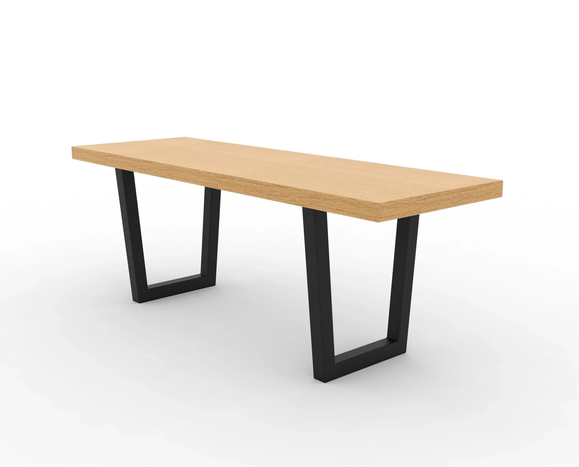 The Carpentry Shop Co. Modern Bench with Metal Legs
