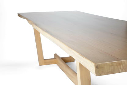 The Carpentry Shop Co. Modern Farm Style Dining Table- Spalted Maple Slab 100"L