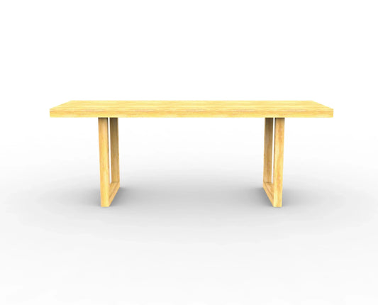 The Carpentry Shop Co. Square / 48" / Ash Modern Style Bench