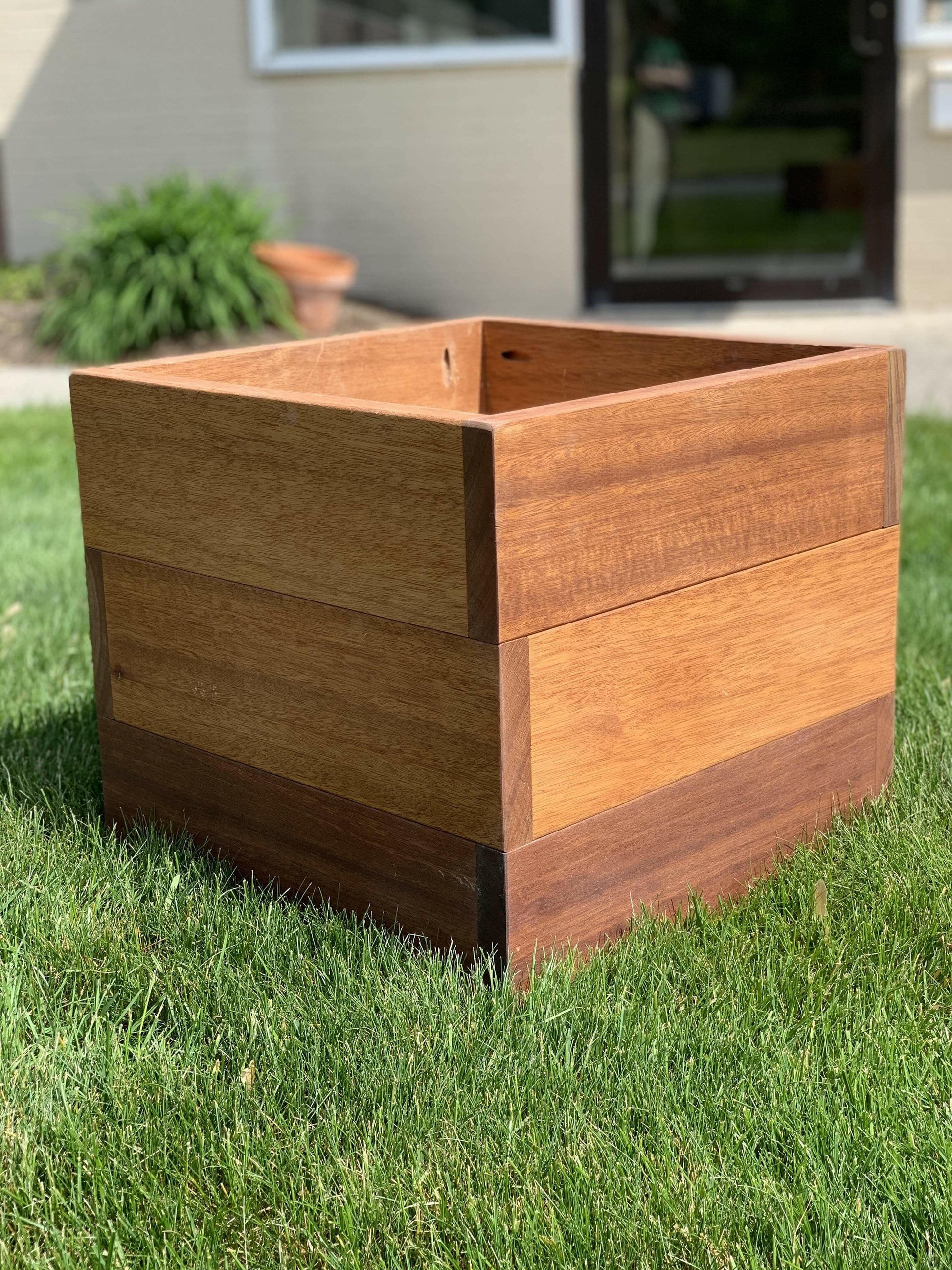 wood planters box 18" Cube Planters