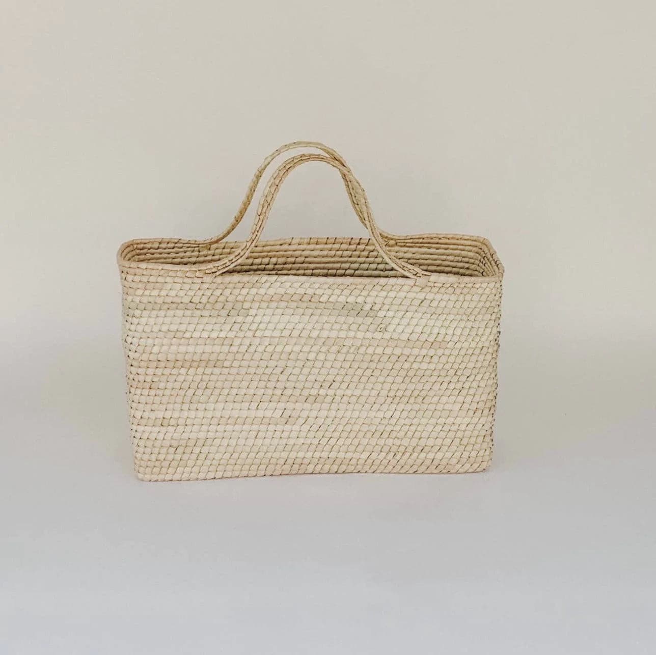 The Carpentry Shop Co. Palm Straw Handmade Market Baskets