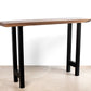 The Carpentry Shop Co. Solid Wood Entry Table With Metal Legs
