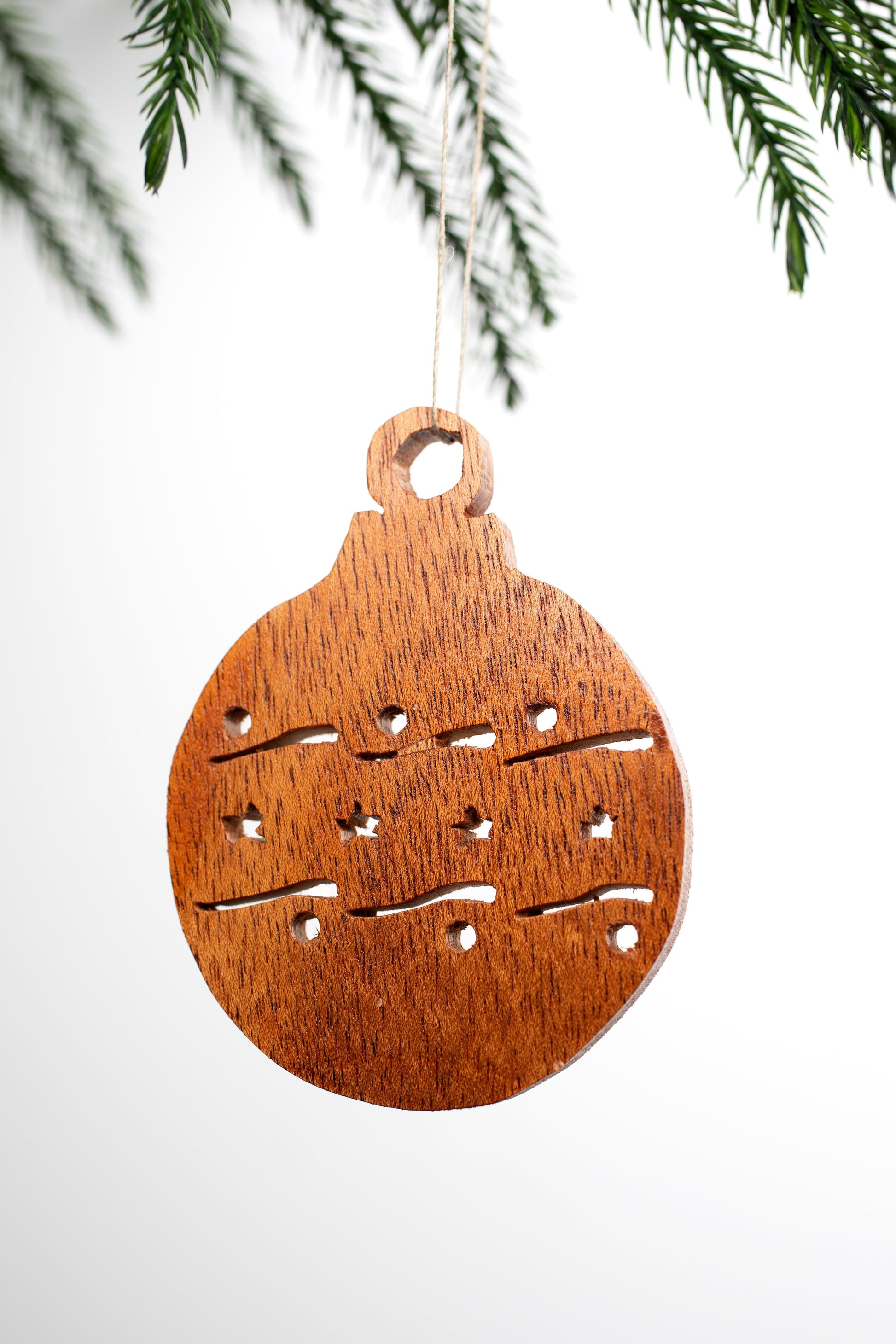 Solid Wood Handmade Holiday Ornaments