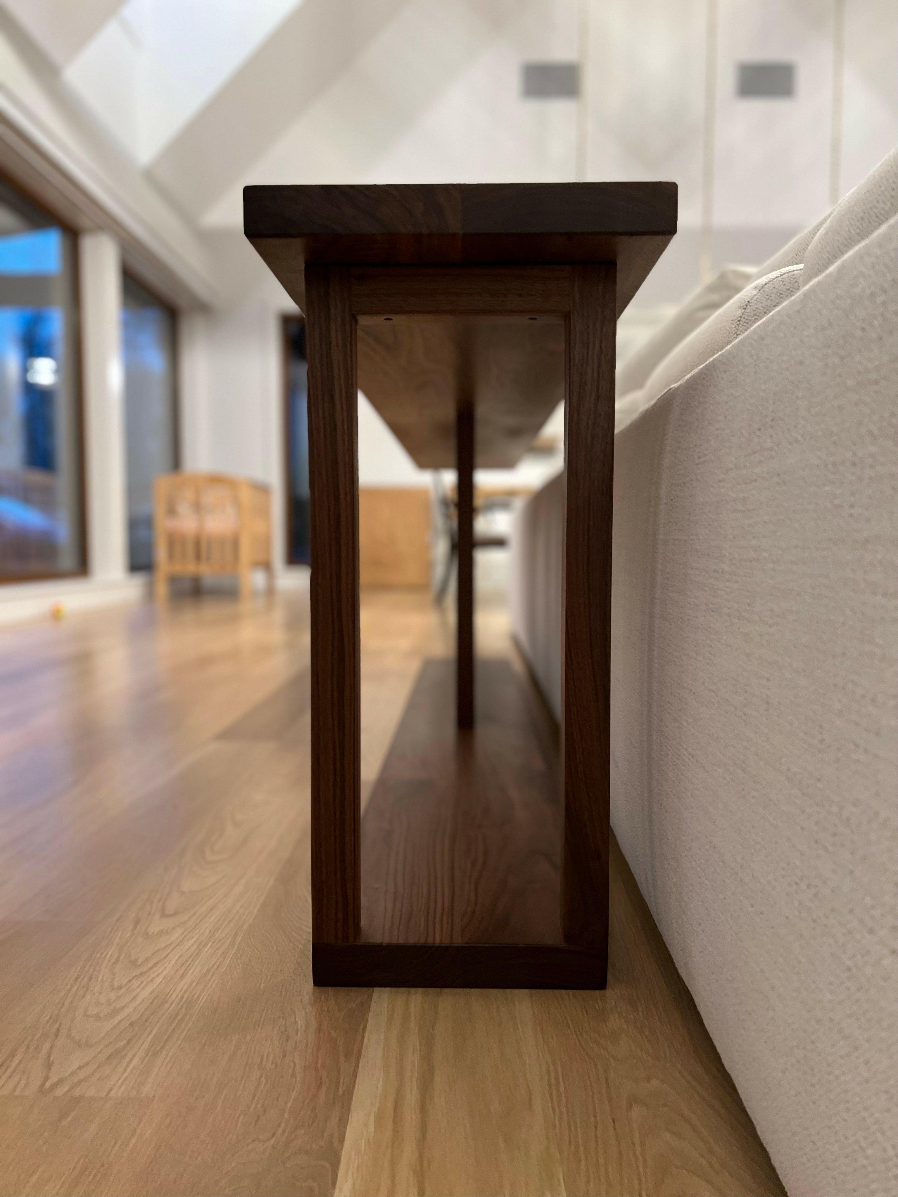 Handcrafted Walnut Console Table - Made to Order | The Carpentry Shop Co.