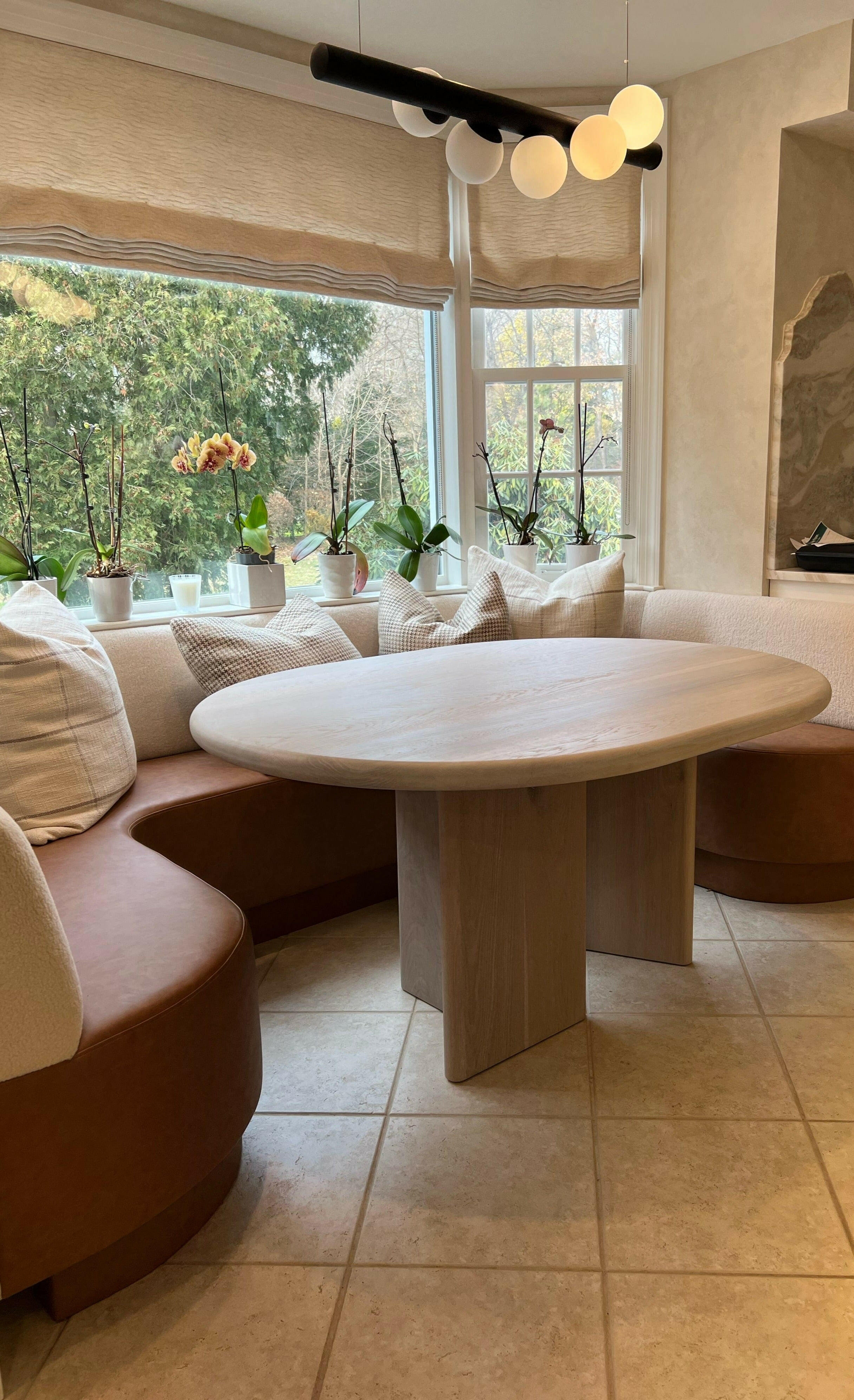Pedestal table oval deals